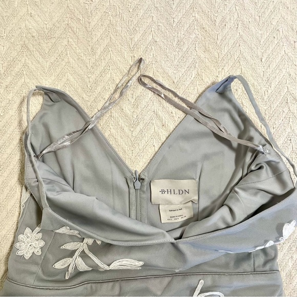 Anthropology BHLDN Bethany Bridesmaid Dress Size 2 US Gray Fairy Core Wedding - Picture 15 of 16